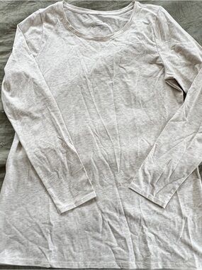 J. Jill Women’s Supima Cotton Long Sleeve Capsule Wardrobe T-Shirt Size M